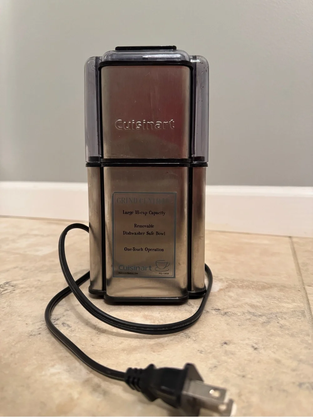 Cuisinart Stainless Steel Electric Coffee Grinder - Silver & Black